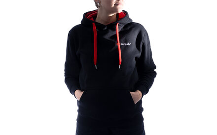 Schwarzer Hoodie von corpuls merch
